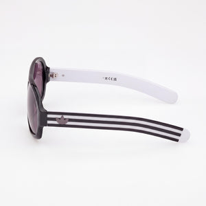 Adidas Originals OR0125 Rectangle Sunglasses Men — side view, Non-Polarized Smoke lens