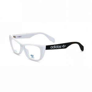 Adidas Originals OR5010 White Cat Eye Eyeglasses for Women, Injected frame
