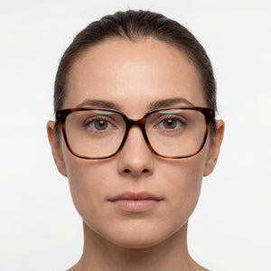 Adidas Originals Or5056 Rectangle Eyeglasses for Women — interior view, Polycarbonate demo lenses