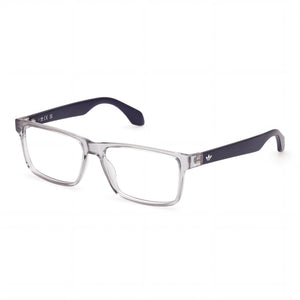 Adidas Originals Or5087 Shiny Grey Rectangle Eyeglasses for Men, Injected frame