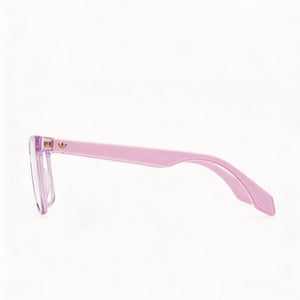 Adidas Originals OR5088 Rectangle Eyeglasses Women — side view, Pink Injected temples
