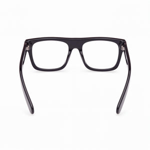 Adidas Originals Or5103 Rectangle Eyeglasses Men — side view, Black Plastic temples