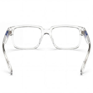 Adidas Originals Rectangle Eyeglasses Men — side view, Transparent Plastic temples