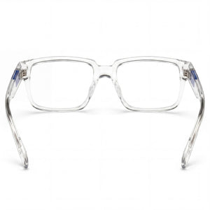 Adidas Originals Rectangle Eyeglasses Men — side view, Transparent Plastic temples