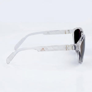 Adidas SP0012 Oval Sunglasses Women — side view, Non-Polarized Brown Mirror lens