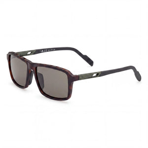 Adidas Sp004902s Havana Rectangle Sunglasses for Men, Bordeaux lens