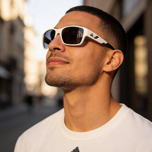 Adidas Sp0069 White Sunglasses Men — outdoor wear, Clear Acetate lens