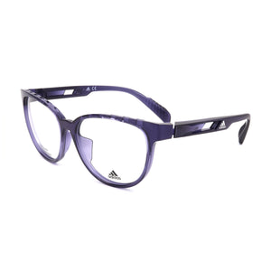 Adidas Sp5001 Shiny Purple Oval Eyeglasses for Women, Plastic frame