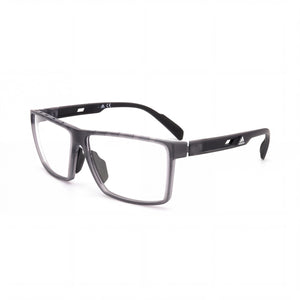 Adidas SP5007 020 60 Gray Rectangle Eyeglasses for Men, Injected frame