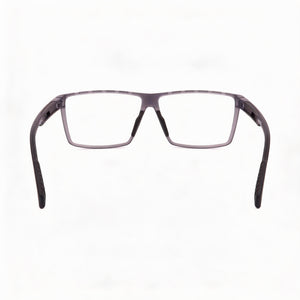 Adidas SP5007 020 60 Rectangle Eyeglasses Men — side view, Gray Injected temples