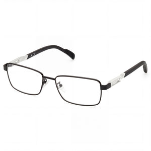 Adidas Sp5025 Matte Black Rectangle Eyeglasses for Men, Metal frame