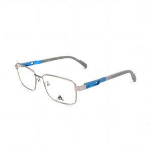 Adidas SP5025 Silver Rectangle Eyeglasses for Men, Metal frame