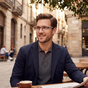 Adidas SP5036 Black Eyeglasses Men — lifestyle wear, office and reading