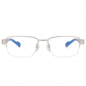 Adidas SP5037 017 53 Rectangle Eyeglasses for Men — front view, Metal