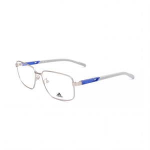 Adidas SP5049 Silver Rectangle Eyeglasses for Men, Metal frame