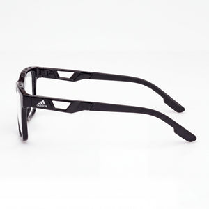 Adidas Sp5089-h Rectangle Eyeglasses Unisex — side view, Black Injected temples