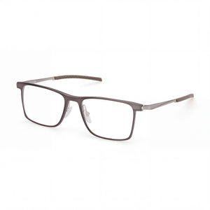 adidas SP5105 Gray Rectangle Eyeglasses for Unisex, Magnesium frame