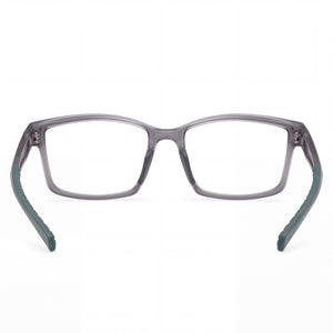 Adidas Sport Classic SP5115-H Rectangle Eyeglasses Unisex — side view, Matte Grey Injected temples