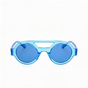 Adidas Sports Round Sunglasses Unisex — front view, Plastic frame
