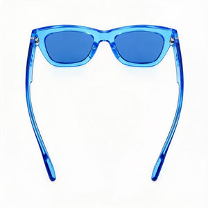 adidas Sports Square Sunglasses Unisex — side view, Non-Polarized Blue lens