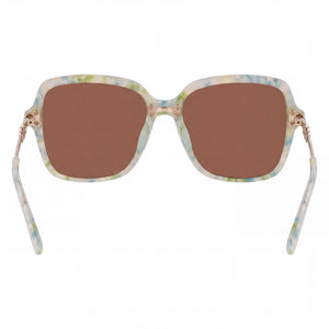 Anne Klein 7093 330 Butterfly Sunglasses Women — side view, Non-Polarized Multicolor lens