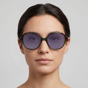 Anne Klein AK7075 Gray Sunglasses Women — lifestyle wear, holiday photos and sightseeing days