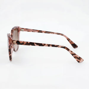 Anne Klein Ak7077 Rectangle Sunglasses Women — side view, Non-Polarized Brown Gradient lens