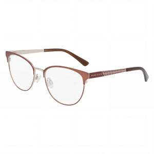 Anne Klein Red Cat Eye Eyeglasses for Women, Clear demo lenses