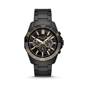 Armani Exchange AX1963 Black Stainless Steel Men's Watch, 44mm