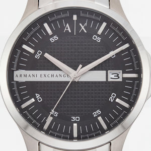 Armani Exchange Men's Watch — front view, Quartz movement 46mm