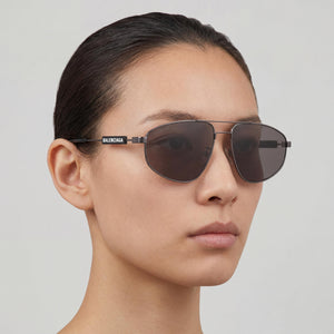 Balenciaga Aviator Sunglasses for Unisex — interior view, Non-Polarized lens detail