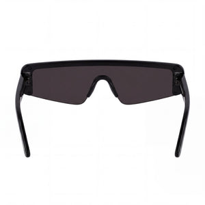 Balenciaga BB0003S Rectangle Sunglasses Women — side view, Non-Polarized Gray lens