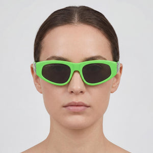 Balenciaga BB0095S Green Eyeglasses Women — lifestyle wear, evening desk work