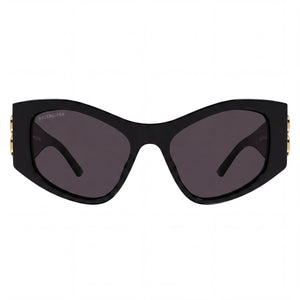 Balenciaga Bb0287s-001 Cat Eye Sunglasses for Women — front view, Plastic frame