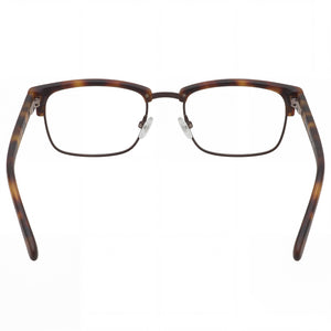 Banana Republic Otis/N Rectangle Eyeglasses Men — side view, Brown Havana temples
