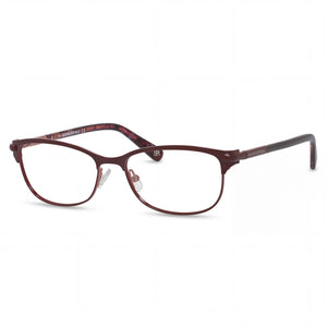 Banana Republic Serafina Burgundy Rectangle Eyeglasses for Men, Metal frame