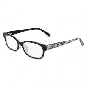 Bebe Bb5183 Black Rectangle Eyeglasses for Men, Metal frame