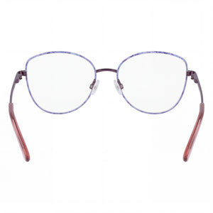 Bebe Bb5207 Cat Eye Eyeglasses Women — side view, Pink Metal temples