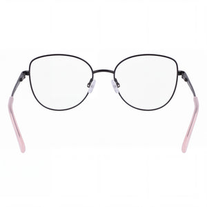 Bebe Bb5207 Cat Eye Eyeglasses Men — side view, Violet Metal temples