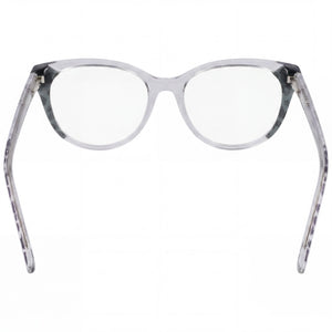 Bebe Bb5208 Cat Eye Eyeglasses Women — side view, Gray Plastic temples