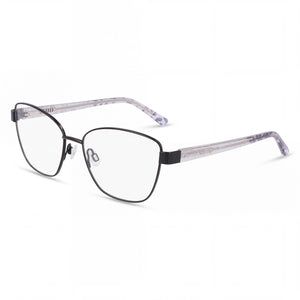 Bebe Bb5209 Black Rectangle Eyeglasses for Men, Metal frame