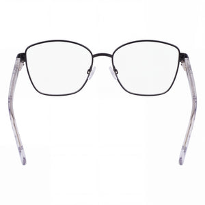 Bebe Bb5209 Rectangle Eyeglasses for Men — interior view, Polycarbonate demo lenses