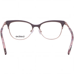 Bebe Bb5224 Cat Eye Eyeglasses Women — side view, Pink Metal temples