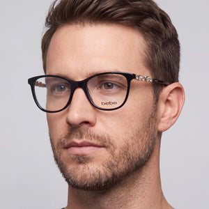 Bebe BB5229 Black Eyeglasses Men — lifestyle wear, long study sessions and exam periods