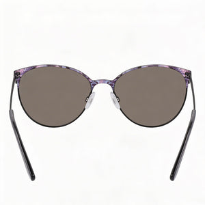 Bebe Bb7244 Oval Sunglasses Women — side view, Non-Polarized lens