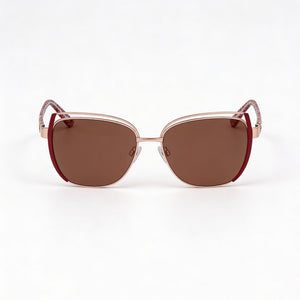 Bebe Classic Cat Eye Sunglasses for Women — front view, Acetate frame