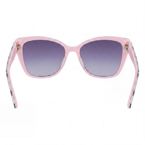 Bebe Classic Butterfly Sunglasses for Women — interior view, Non-Polarized lens detail