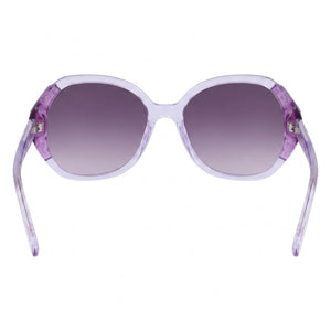 Bebe Classic Oval Sunglasses Women — side view, Non-Polarized Multicolor lens