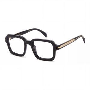 Beckham 7113 807 Black Rectangle Eyeglasses for Men, Acetate frame