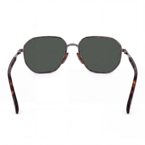 Beckham DB 1132/F/S Aviator Sunglasses Men — side view, Non-Polarized Ruthenium Havana lens